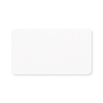 Plain White 3.5" x 2" Rounded Corners Matte