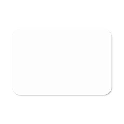 Plain White 3" X 2" Plastic  Name Tag
