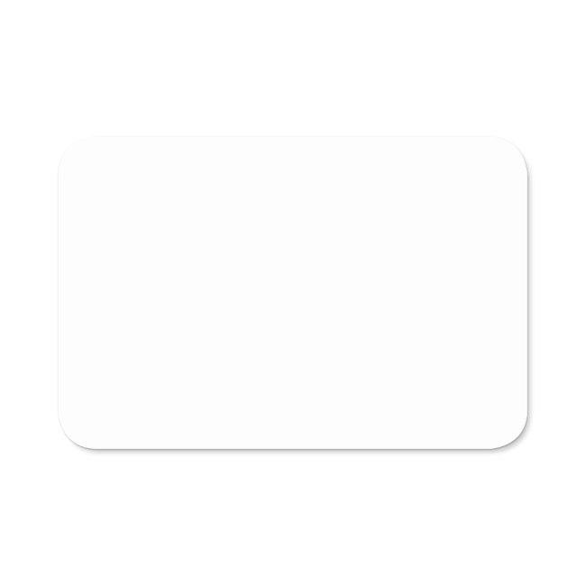 Plain White 3" X 2" Plastic Name Tag