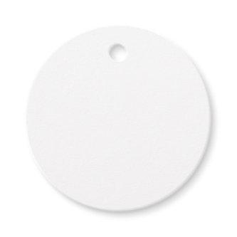 Plain White Blank 2" Circle Tag