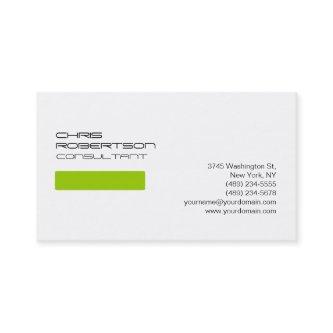 Plain White Green Attractive