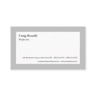 Plain White Grey Minimalist Modern Professional