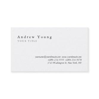 Plain White Modern Professional