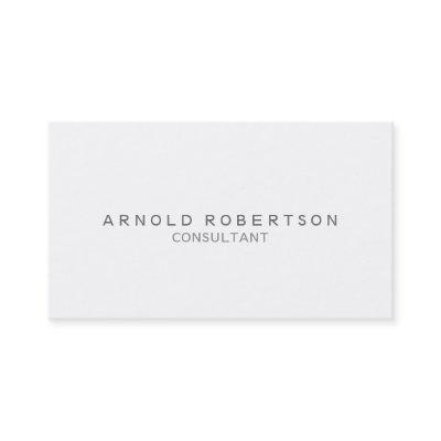 Plain White Trendy Professional