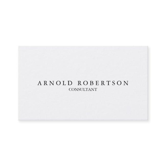 Plain White Trendy Professional