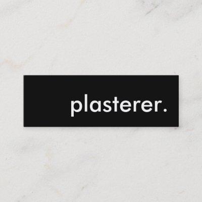 plasterer. mini