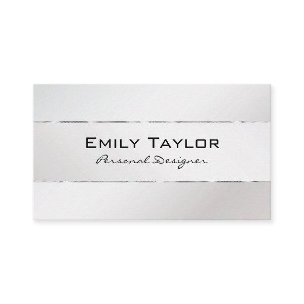Platinum Background Silver Trim