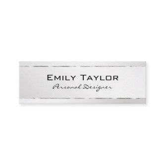 Platinum Background Silver Trim Mini