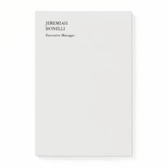 Platinum grey minimalist modern  post-it notes