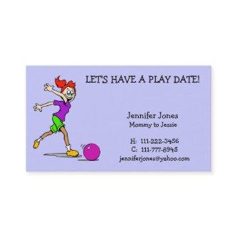 Play Date Calling Card