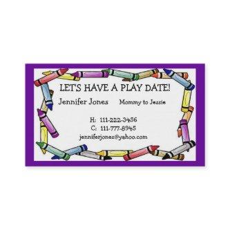 Play Date Calling Card