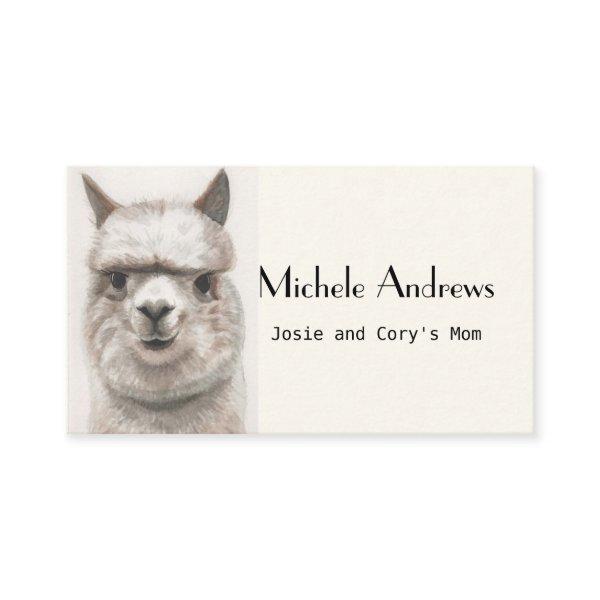 Play Date Mom Card Cards Cute Llama Alpaca