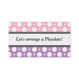 Playdate Pink Purple Polka Dots