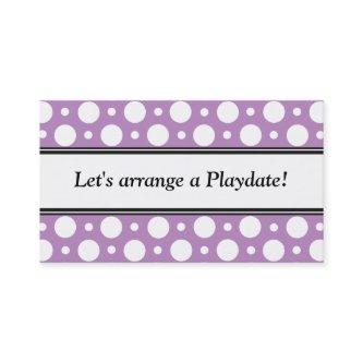 Playdate Purple Polka Dots