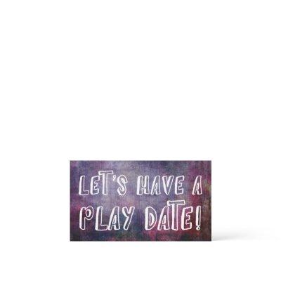 Playful Jewel Toned Grunge Mommy Play Date Card