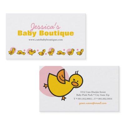 Playful Yellow Baby Duckies Ducklings & Pink Dots