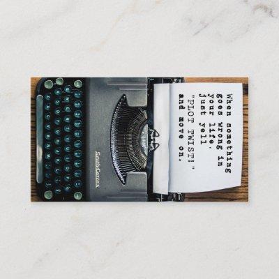 "Plot Twist"  - Full Typewriter