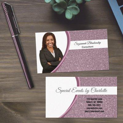 Plum Faux Glitter Custom Professional Photo