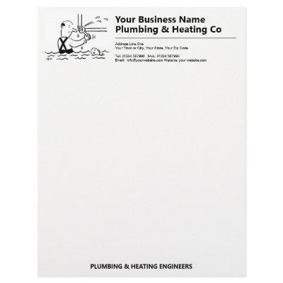 Plumbers and Plumbing Business Letterhead