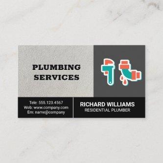 Plumbing Services | Pipe Wrench Leaky Pipe Icon