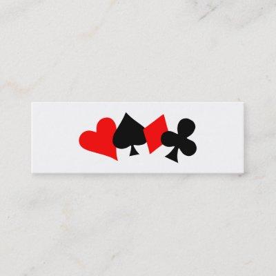 Poker bookmark