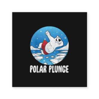 Polar Plunge Ice Jump Polar Bear Winter Swim Square