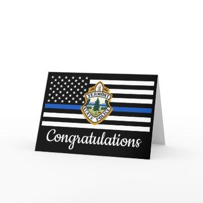 Police Academy Custom Logo Grad Congratulations Card