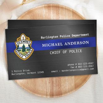 Police Custom Logo Metallic Law Enforcement