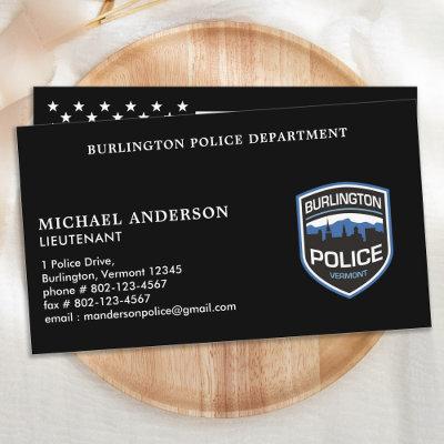 Police Officer Custom Logo Name Law Enforcement