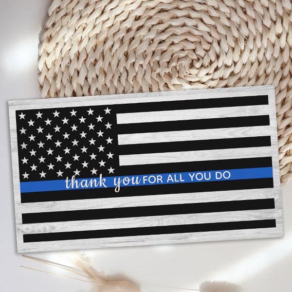 Police Officer Thin Blue Line Bulk Thank You