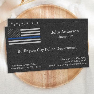 Police Officer Thin Blue Line Law Enforcement