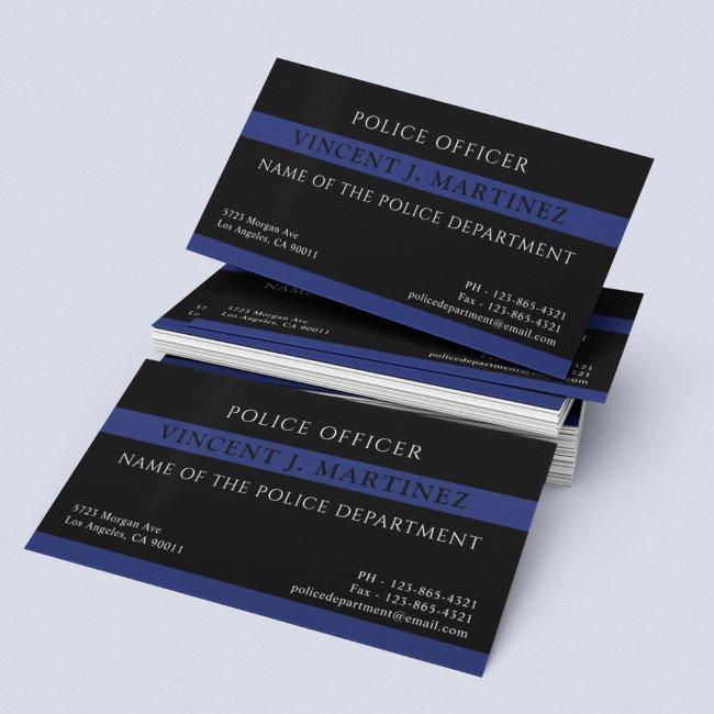 Police Officer Thin Blue Line Police Dept