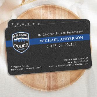Police Thin Blue Line Custom Logo Law Enforcement