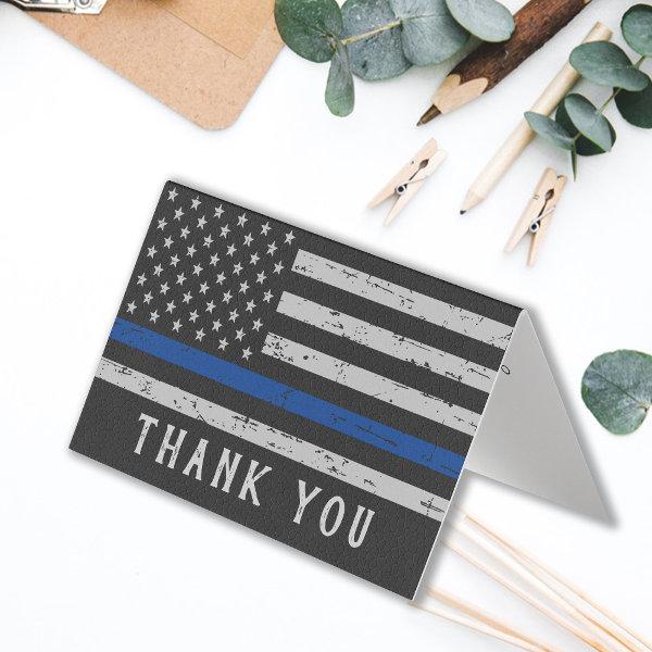 Police Thin Blue Line Law Enforcement Thank You