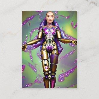 Polished Galactic Floral EDM Cyborg Graphic