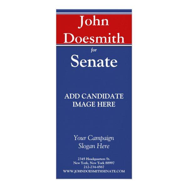 Politcal Election Campaign Rack Card Template