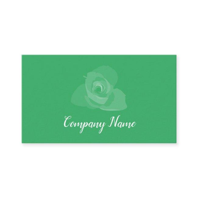 Polite Transparent Modern White Rose Art