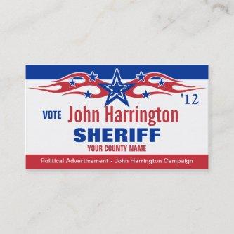 Political Campaign Card - Sheriff
