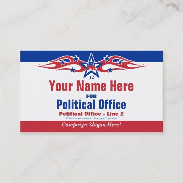 Political Election Campaign Card - Republican