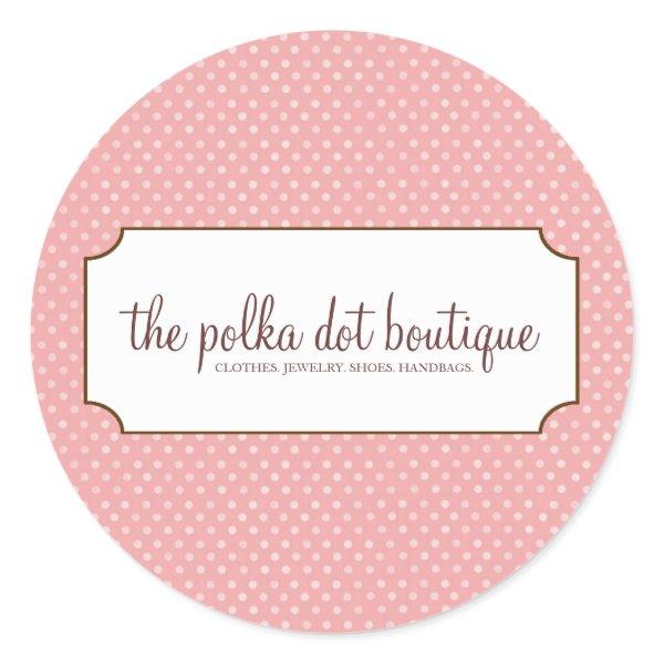 Polka Dot Business Stickers