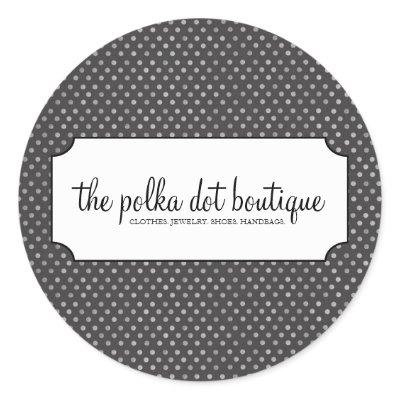 Polka Dot Business Stickers
