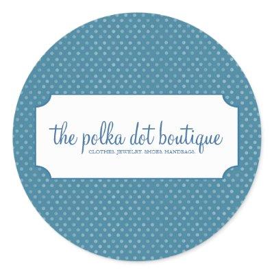 Polka Dot Business Stickers