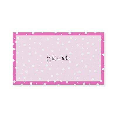 Polka Dots on Pink Background