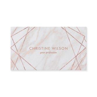 polygonal frames on pink marble