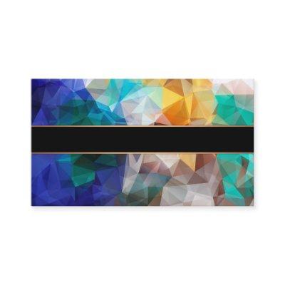 Polygonal personalized geometrical shapes triangle