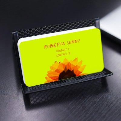 polygonal  sunflower  -  Hello
