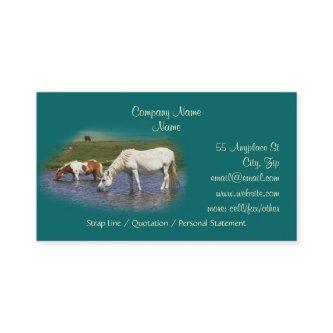 Ponies At Watering Hole