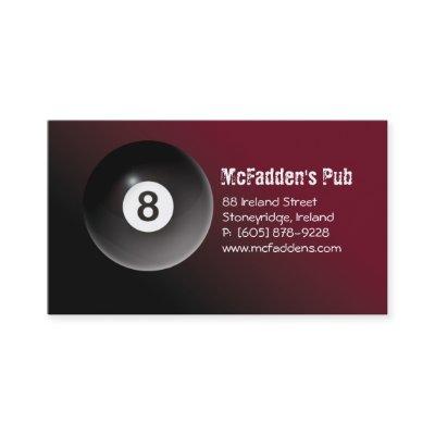 Pool - Billiards 8 Ball  Burgundy