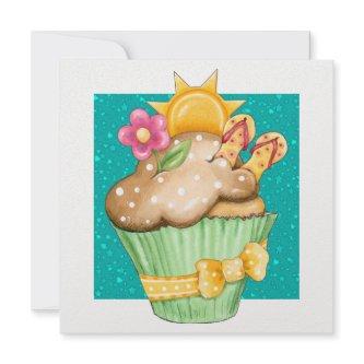 Pool Party Cupcake ! - SRF Invitation