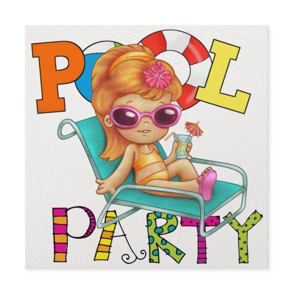 Pool Party - SRF Invitation